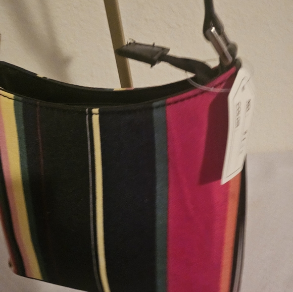 Striped Multicolor Shoulder Bag - Picture 4 of 11